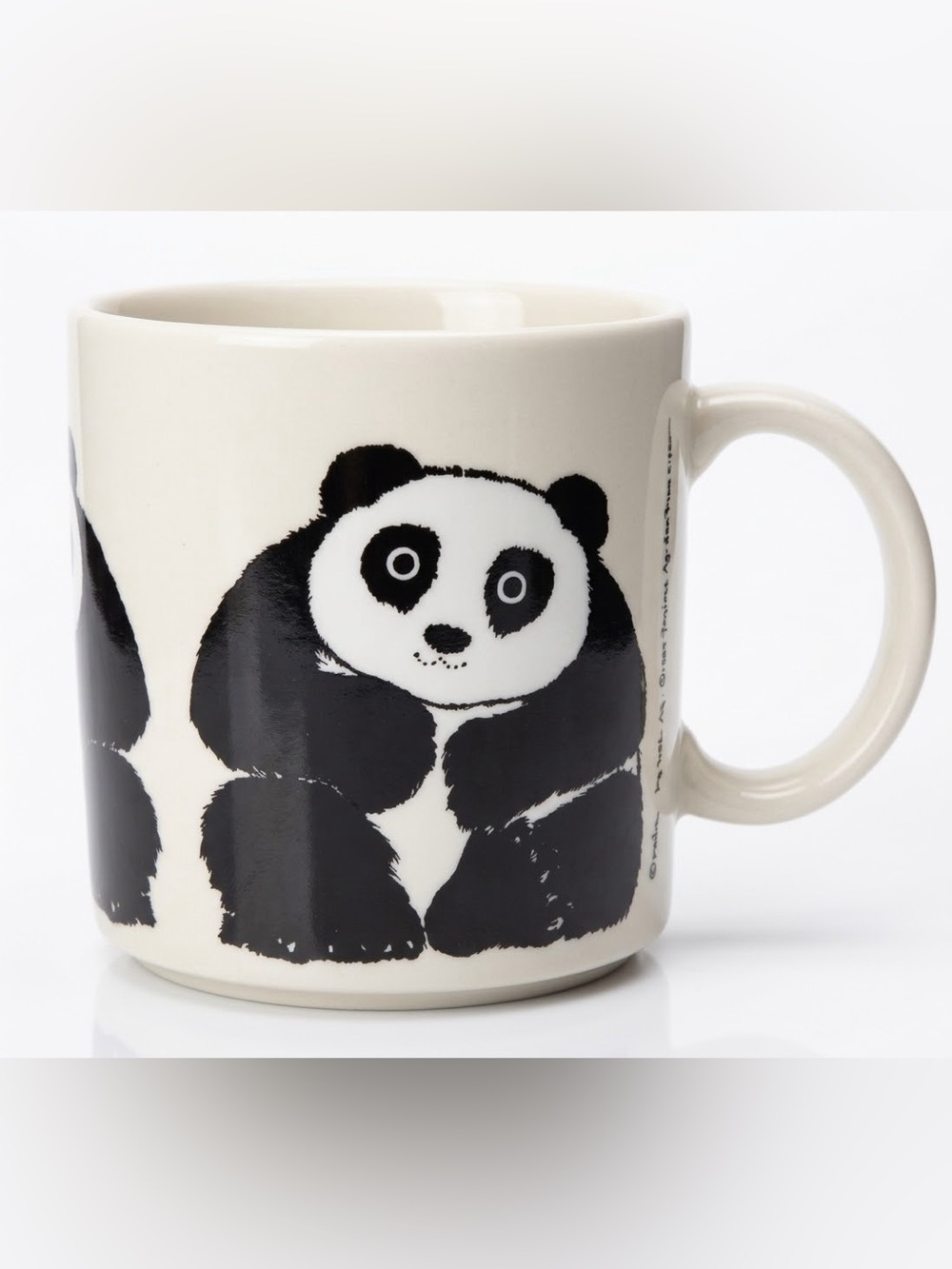 Vintage 1984 Taylor & Ng Dooda Panda Mug Win Ng San Francisco Made In Japan